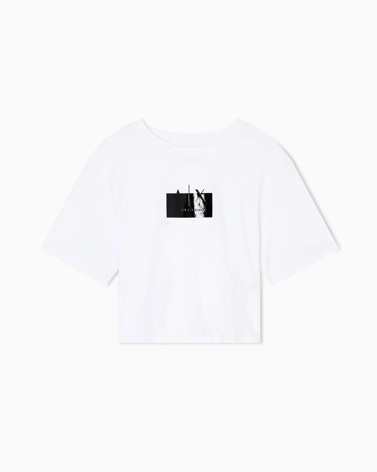 Cropped T-shirt with logo
