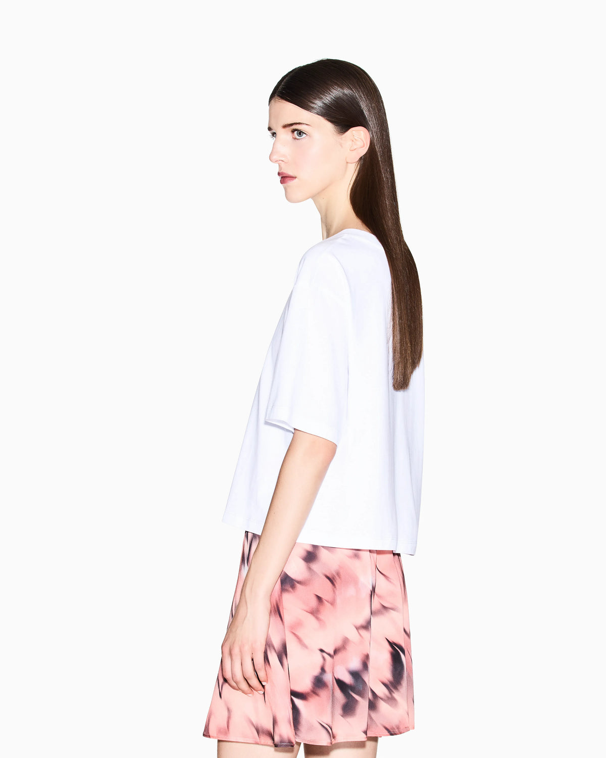 Cropped T-shirt with logo