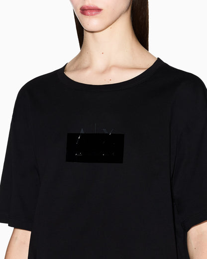 Cropped T-shirt with logo