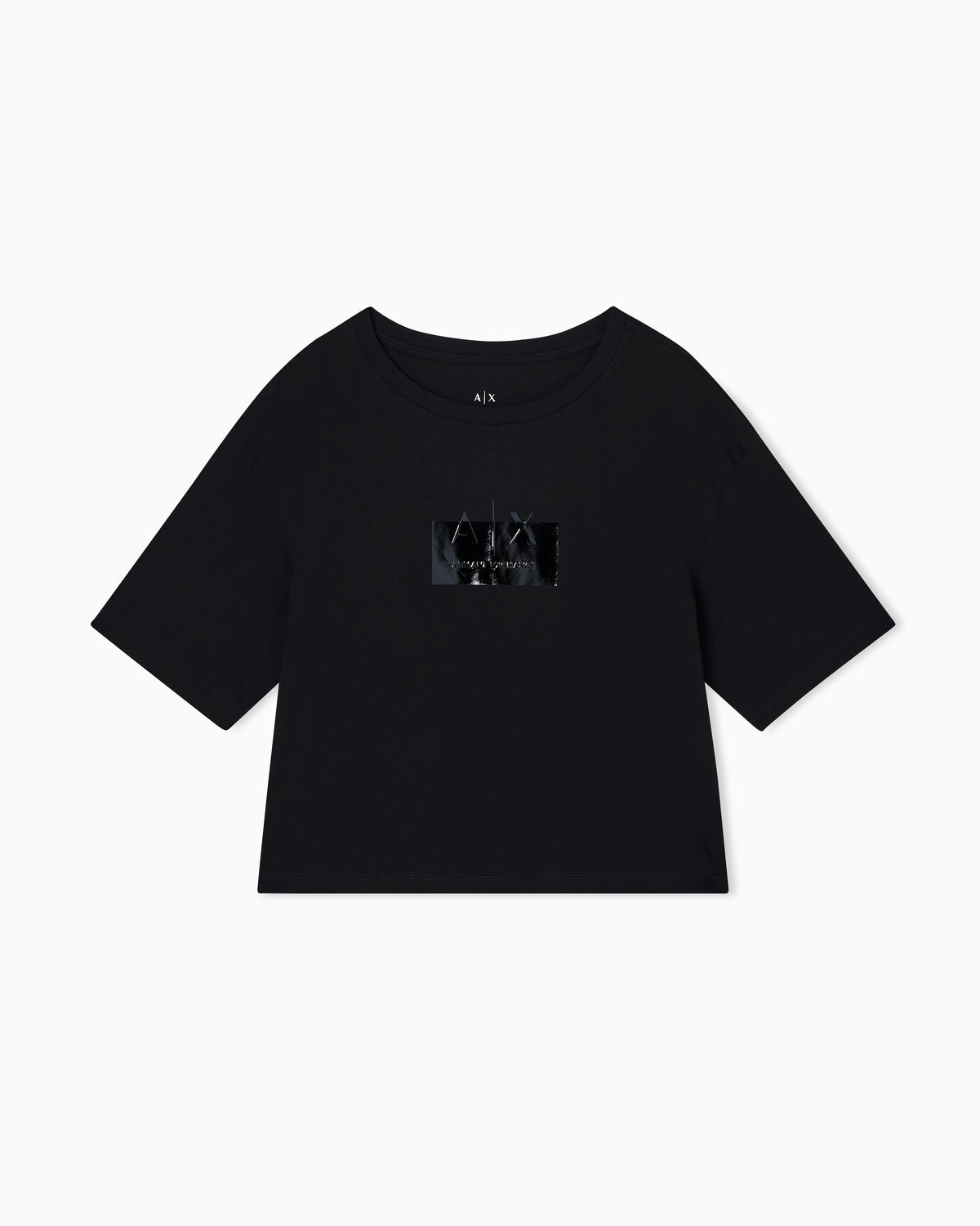 Cropped T-shirt with logo