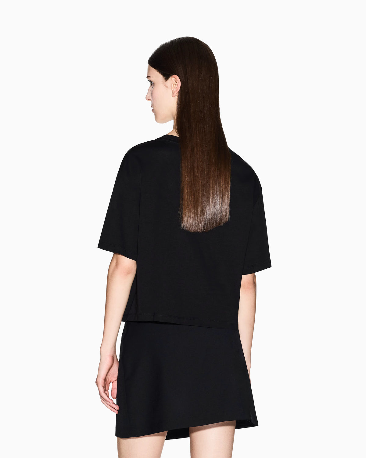 Cropped T-shirt with logo