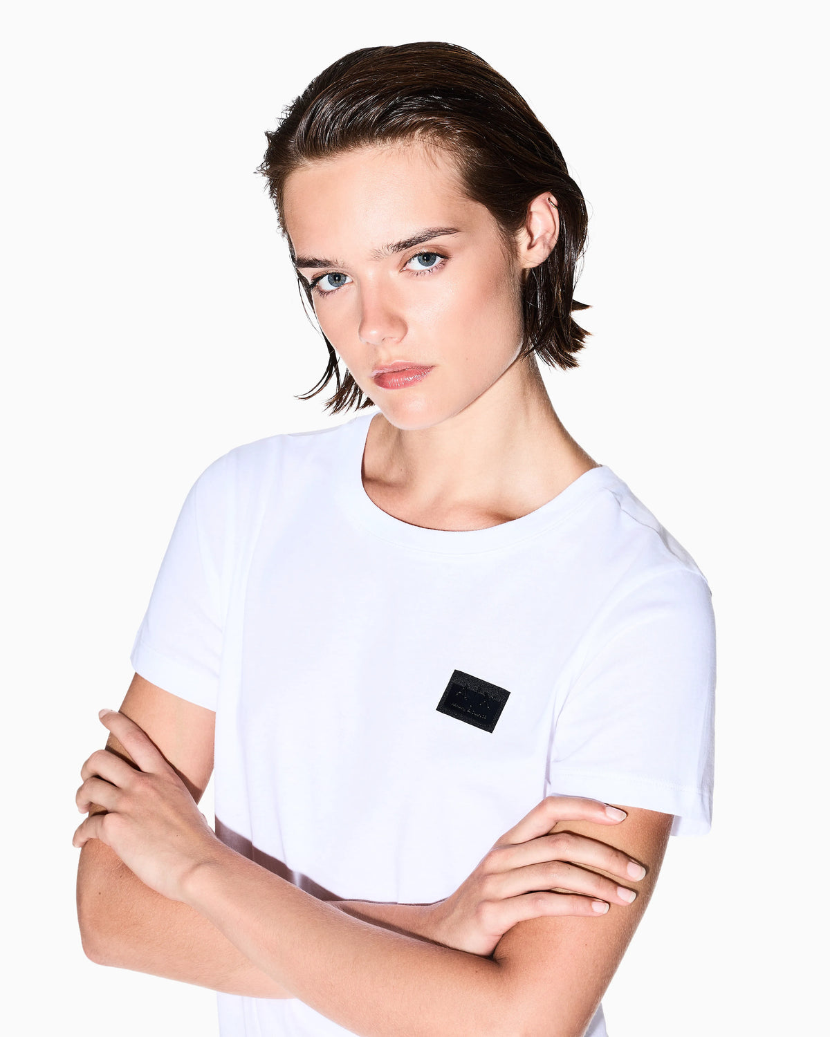 Slim fit T-shirt with graphic logo