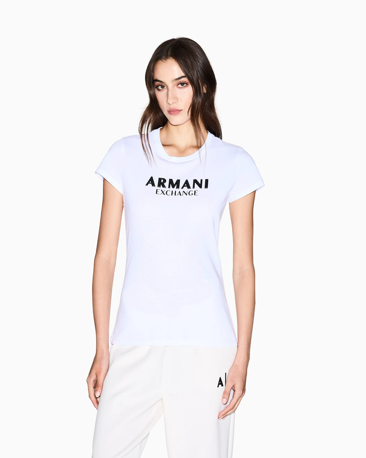 Slim fit T-shirt with logo lettering