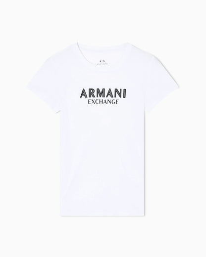 Slim fit T-shirt with logo lettering