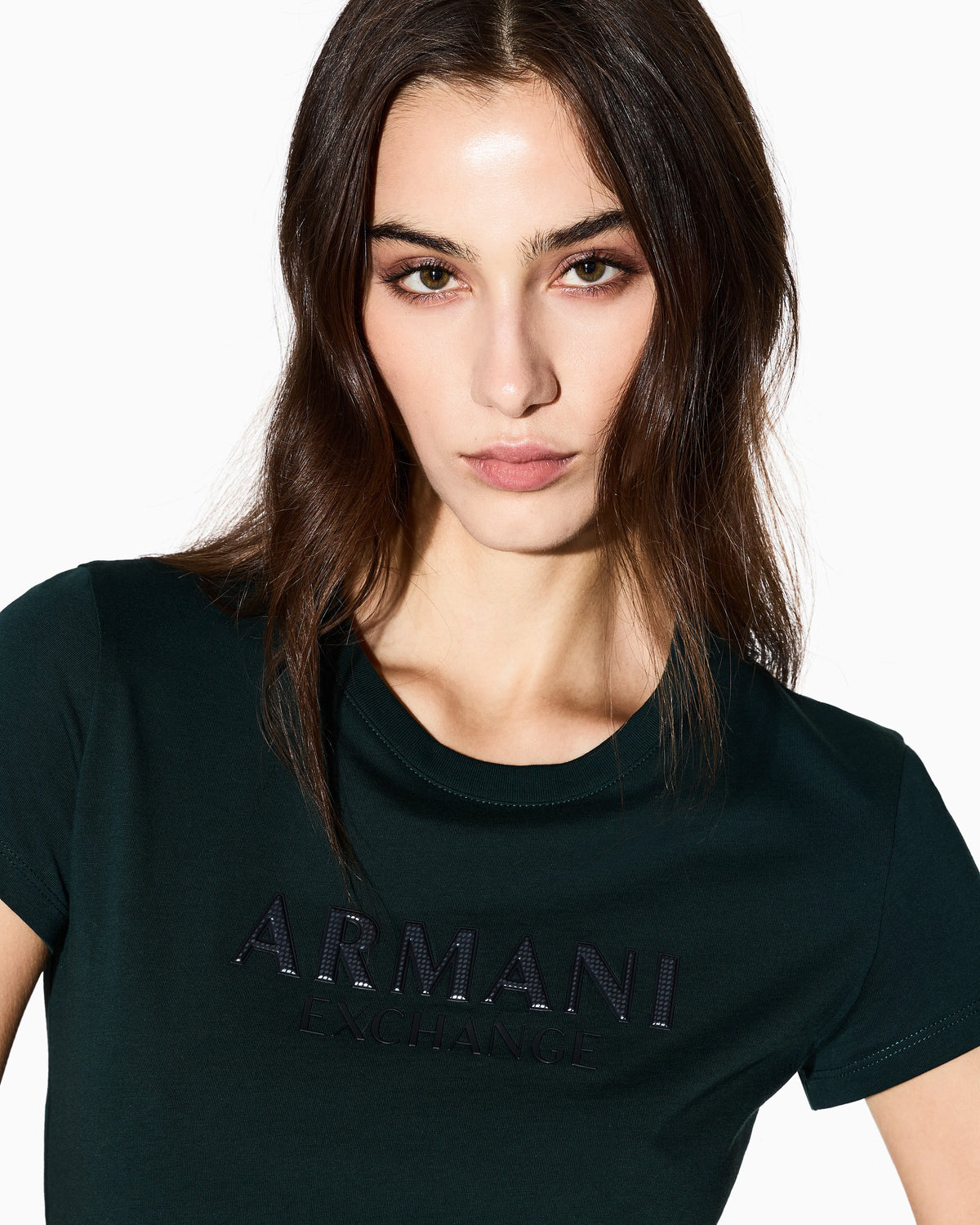 Slim fit T-shirt with logo lettering