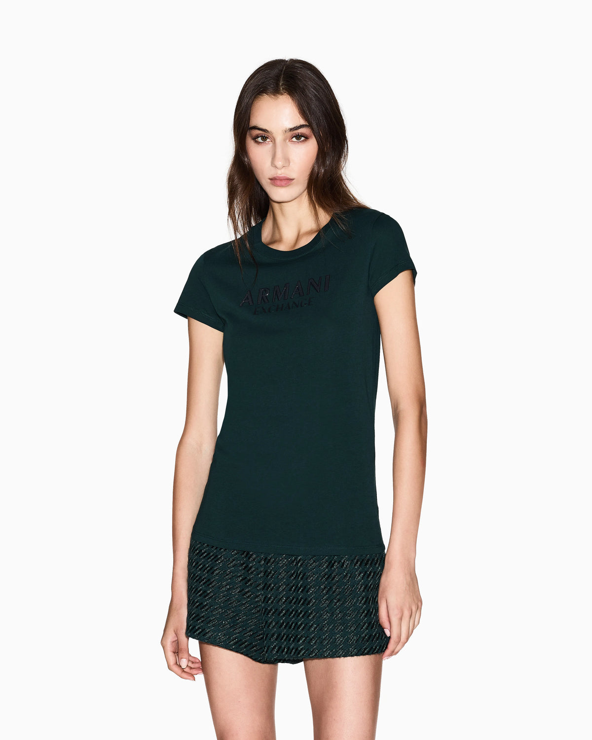Slim fit T-shirt with logo lettering