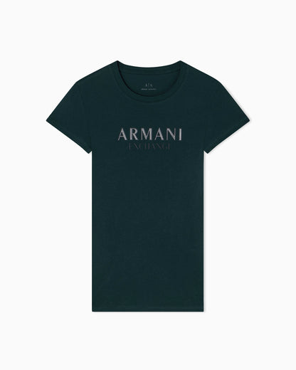 Slim fit T-shirt with logo lettering