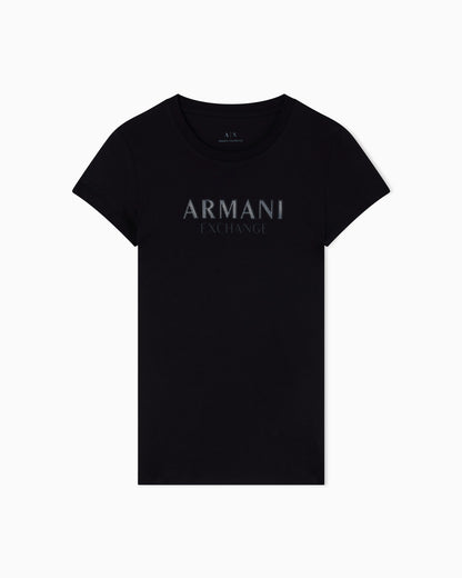 Slim fit T-shirt with logo lettering