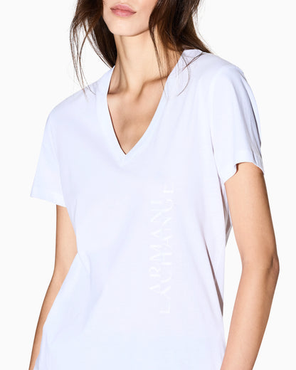 Regular fit V-neck T-shirt with logo
