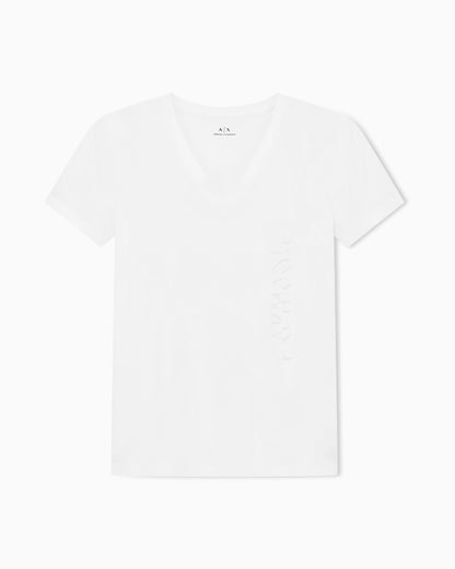Regular fit V-neck T-shirt with logo
