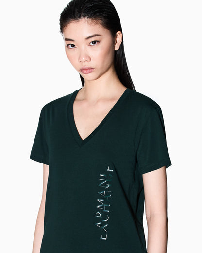 Regular fit V-neck T-shirt with logo