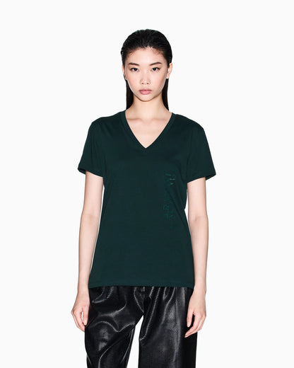 Regular fit V-neck T-shirt with logo