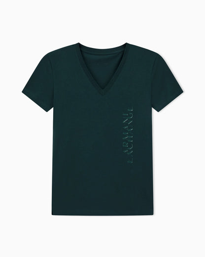 Regular fit V-neck T-shirt with logo