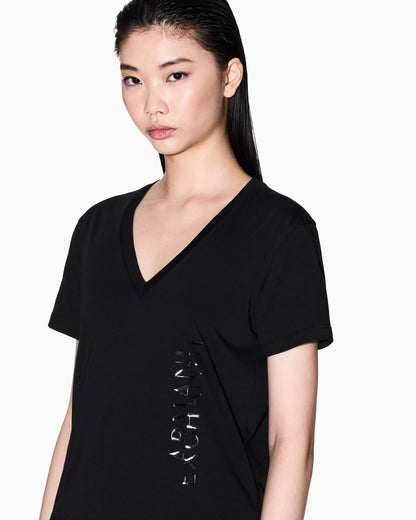 Regular fit V-neck T-shirt with logo