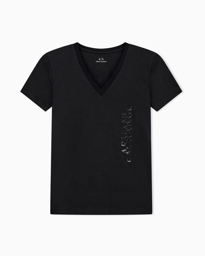 Regular fit V-neck T-shirt with logo