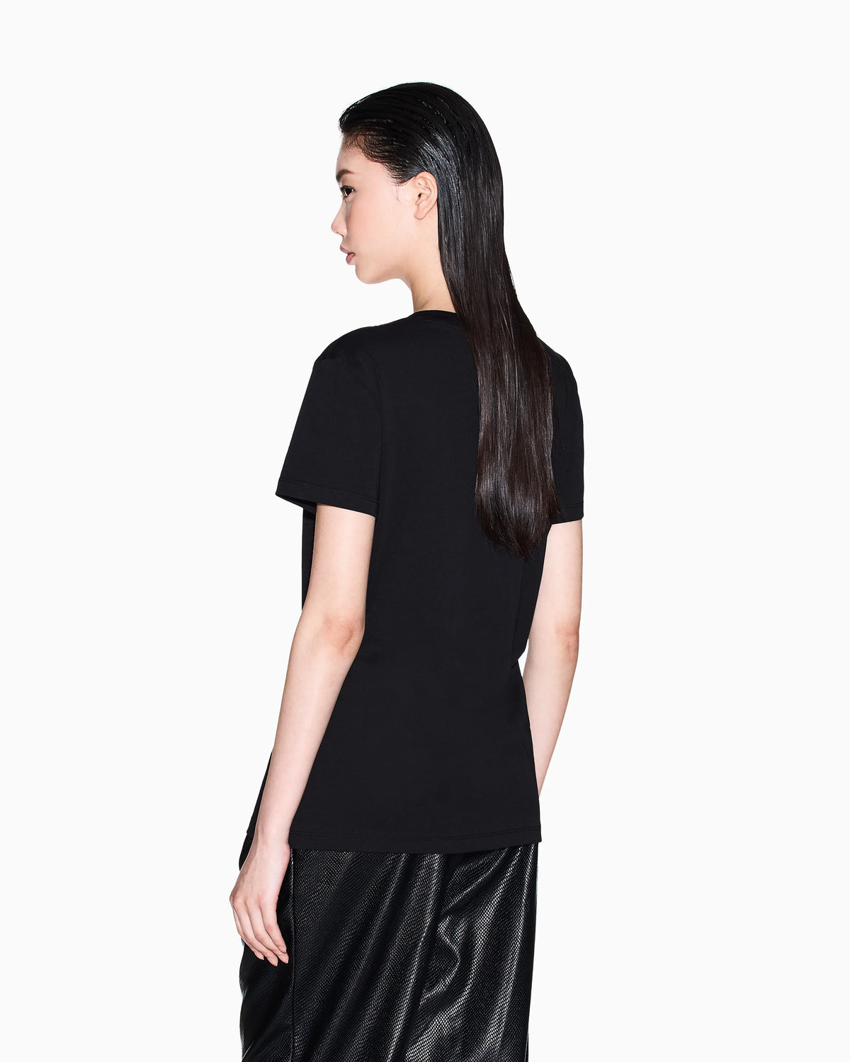 Regular fit V-neck T-shirt with logo