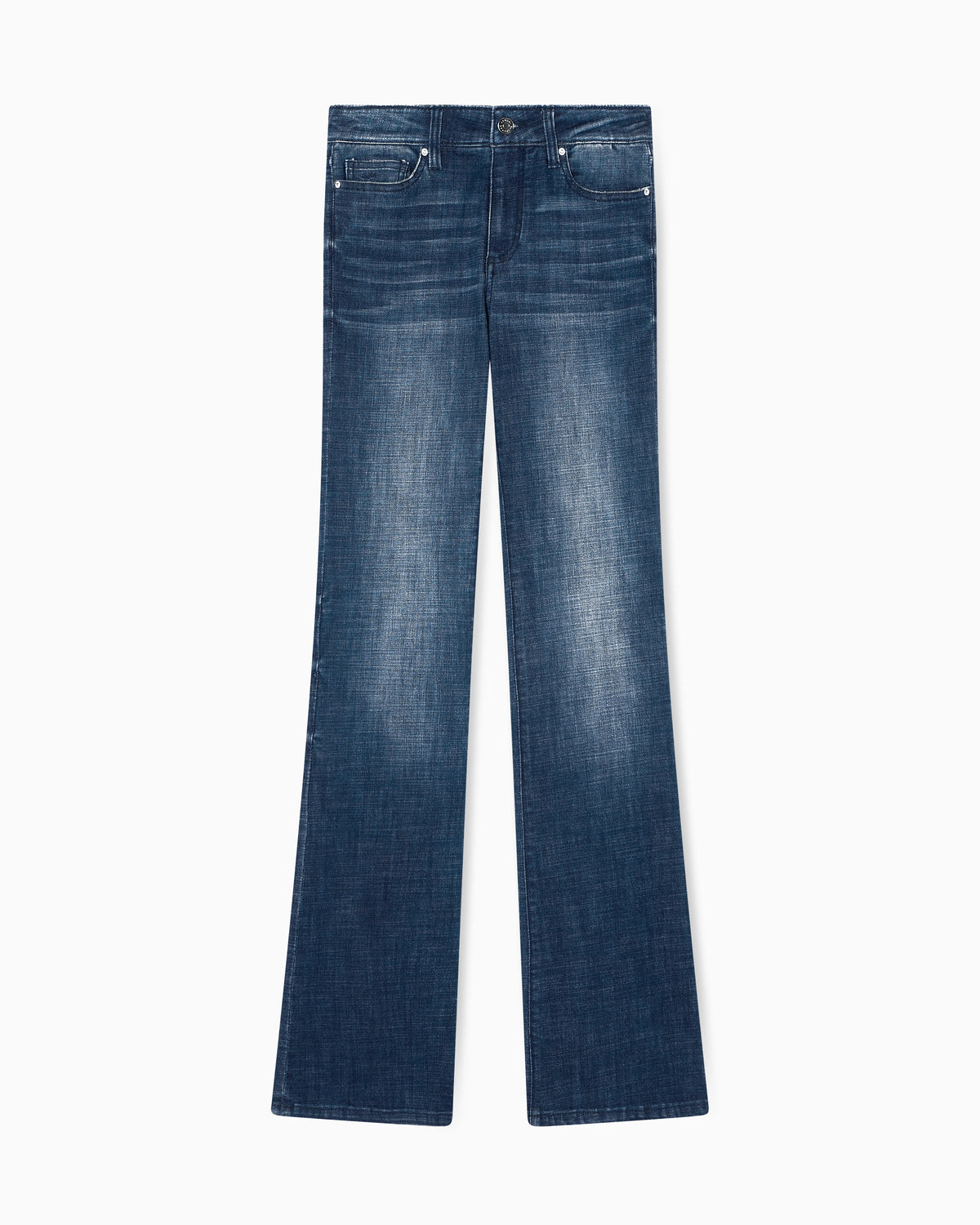 Flare Jeans in Indigo Ultra Stretch Denim