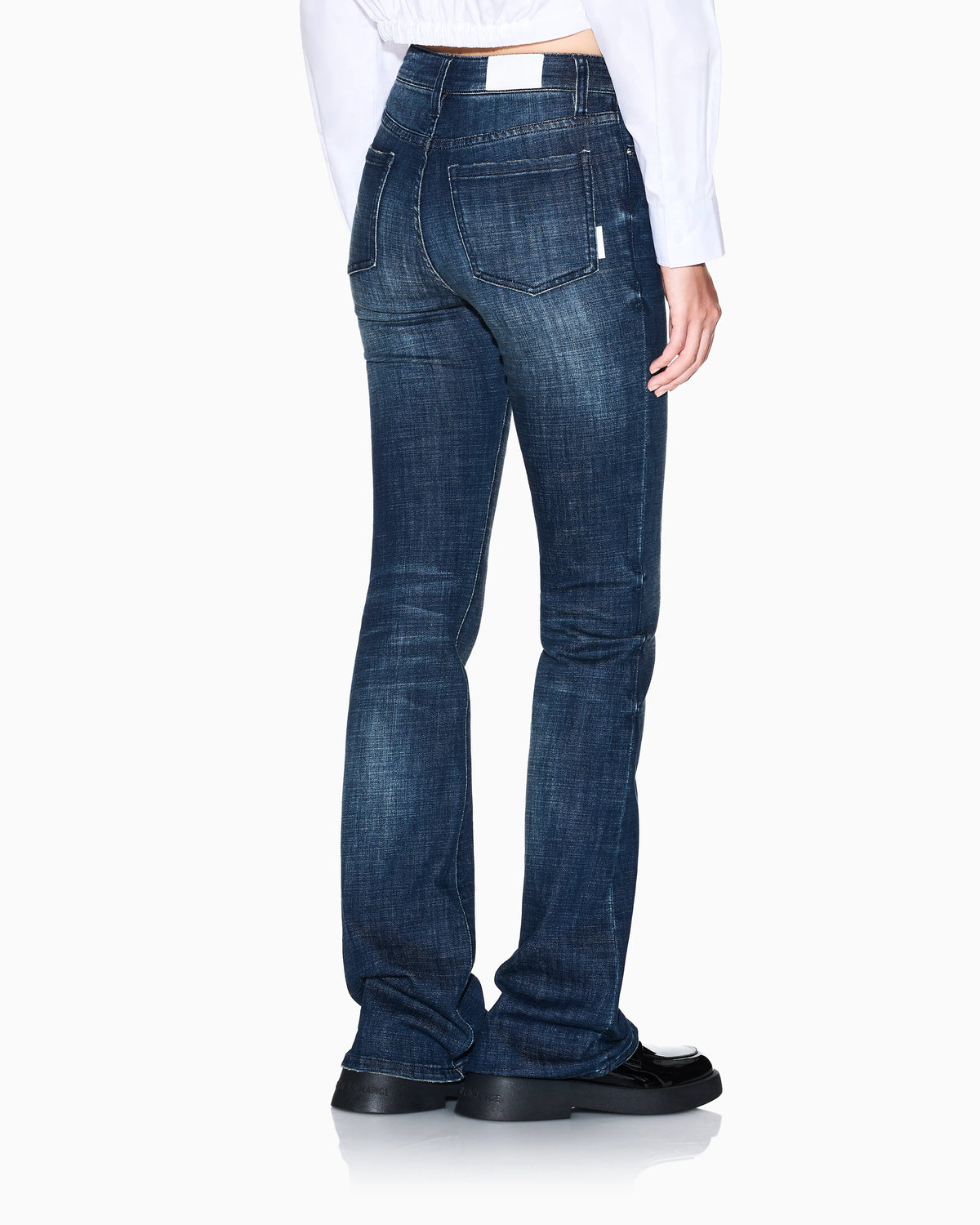 Flare Jeans in Indigo Ultra Stretch Denim