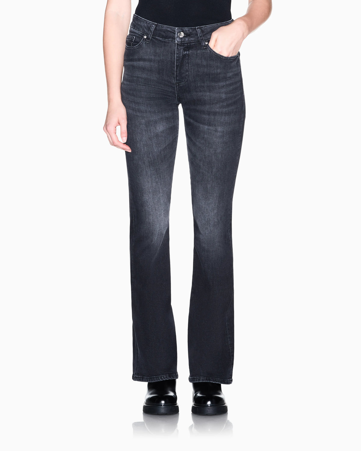 regular fit 5 pockets pant in ultra stretch denim