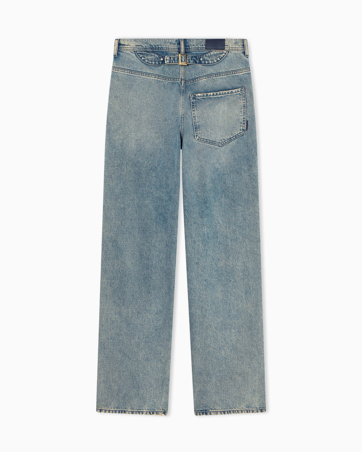 Relaxed Fit Distressed Denim Pants