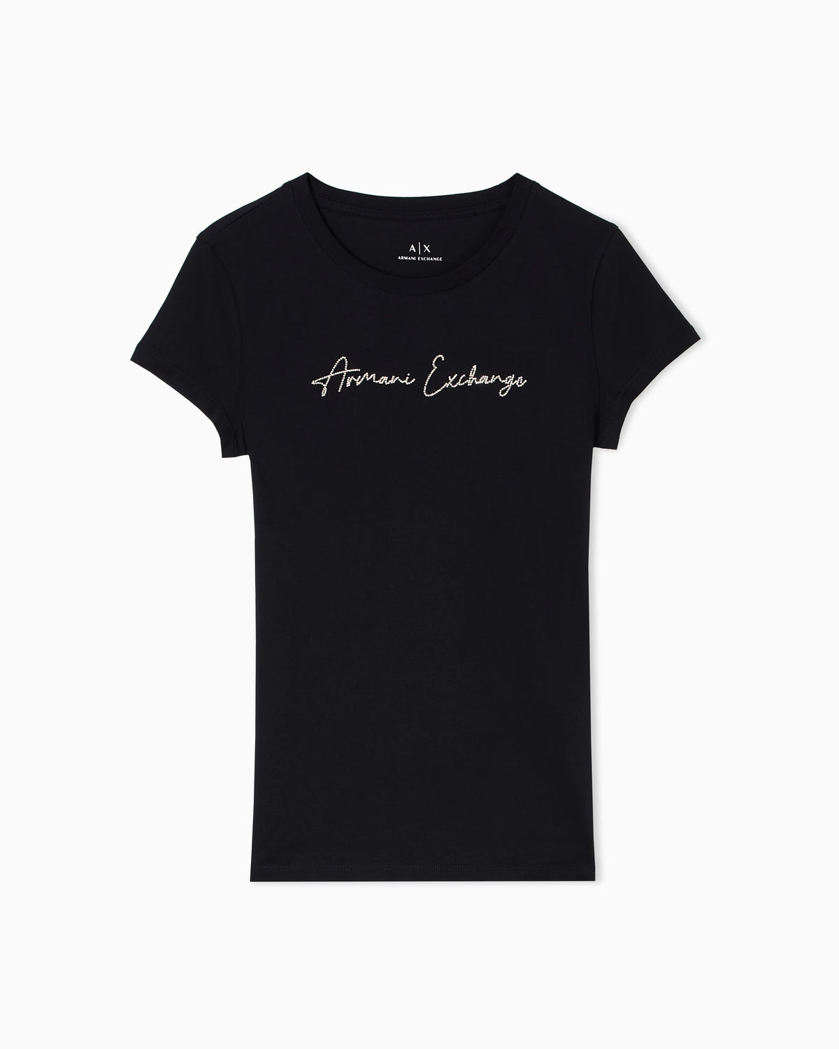 Slim-fit cotton jersey t-shirt with script logo Essential