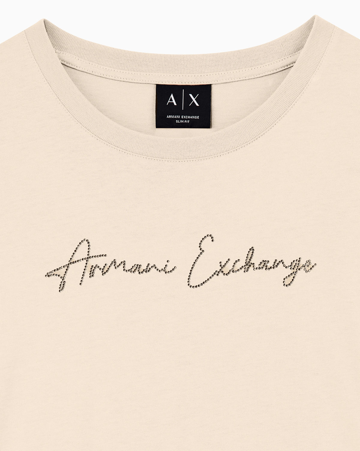 Slim-fit cotton jersey t-shirt with script logo Essential
