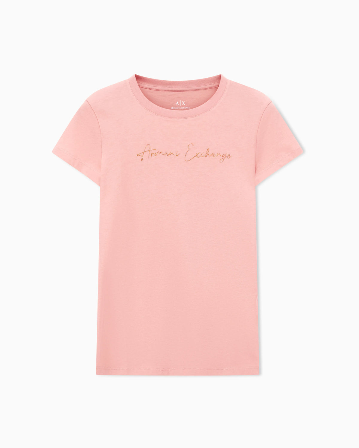 Slim-fit cotton jersey t-shirt with script logo Essential