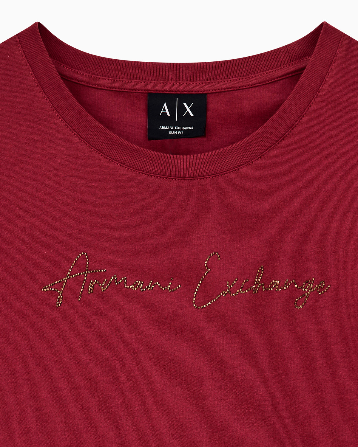 Slim-fit cotton jersey t-shirt with script logo Essential