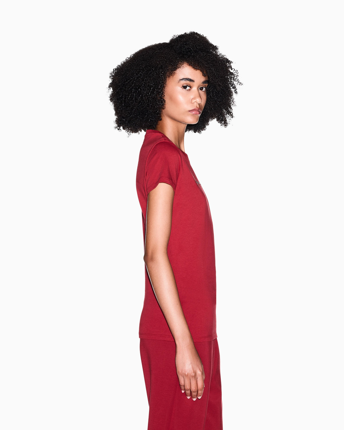 Slim-fit cotton jersey t-shirt with script logo Essential