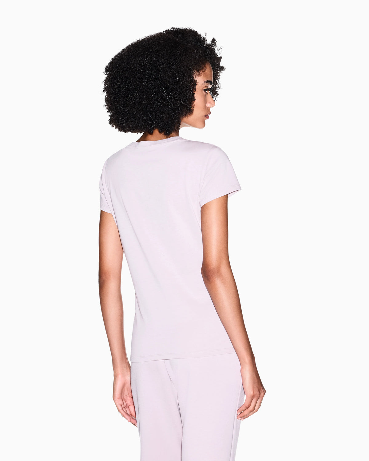 Slim-fit cotton jersey t-shirt with script logo Essential
