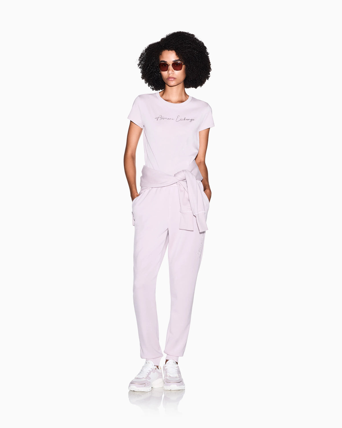 Slim-fit cotton jersey t-shirt with script logo Essential