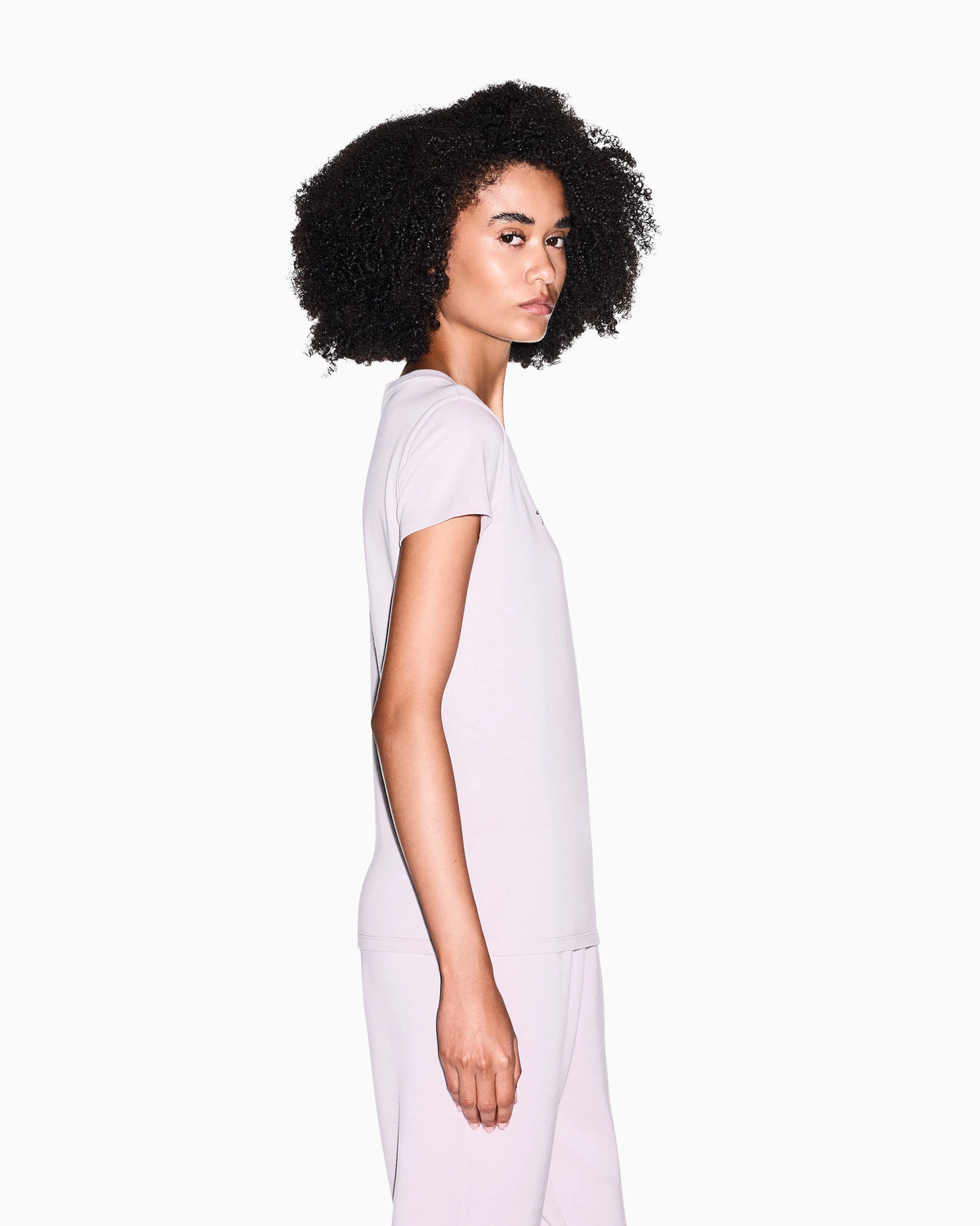 Slim-fit cotton jersey t-shirt with script logo Essential