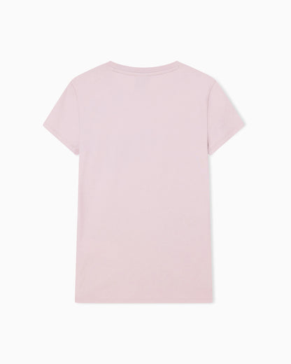 Slim-fit cotton jersey t-shirt with script logo Essential