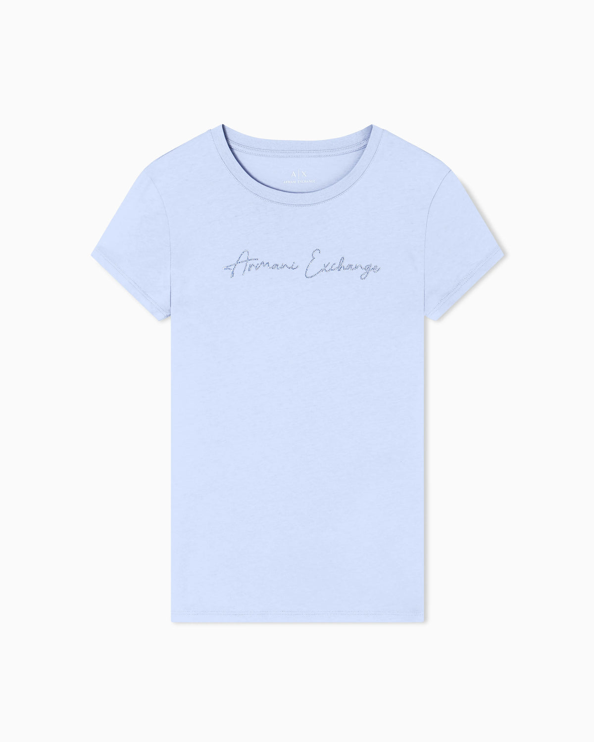 Slim-fit cotton jersey t-shirt with script logo Essential