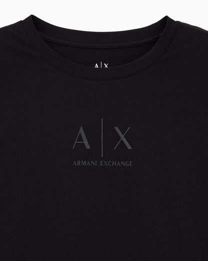 Slim-fit stretch cotton t-shirt with front logo Essential