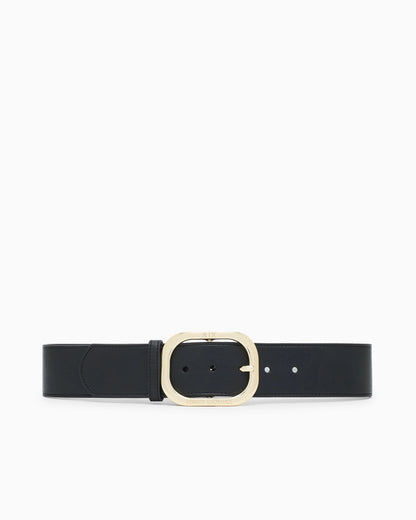 Belt with oversized buckle