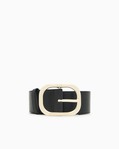 Belt with oversized buckle