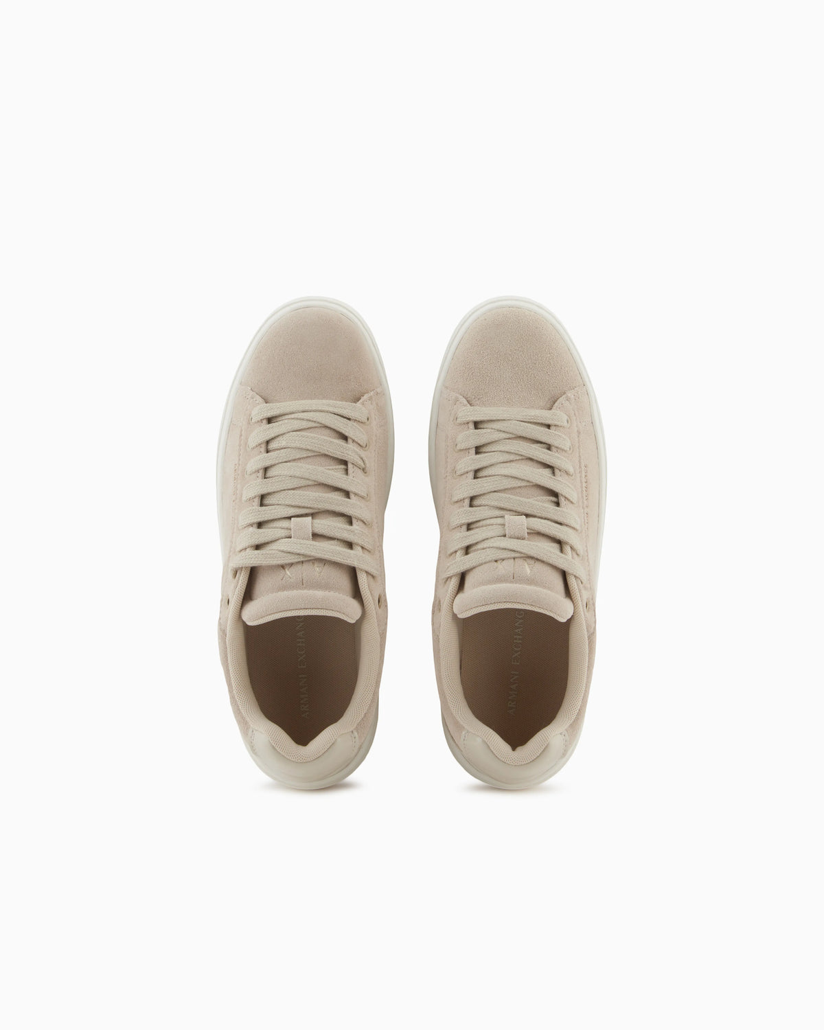 Leather sneakers with embossed details