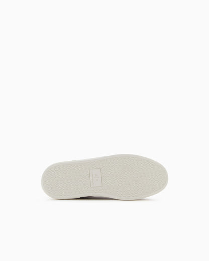 Leather sneakers with embossed details