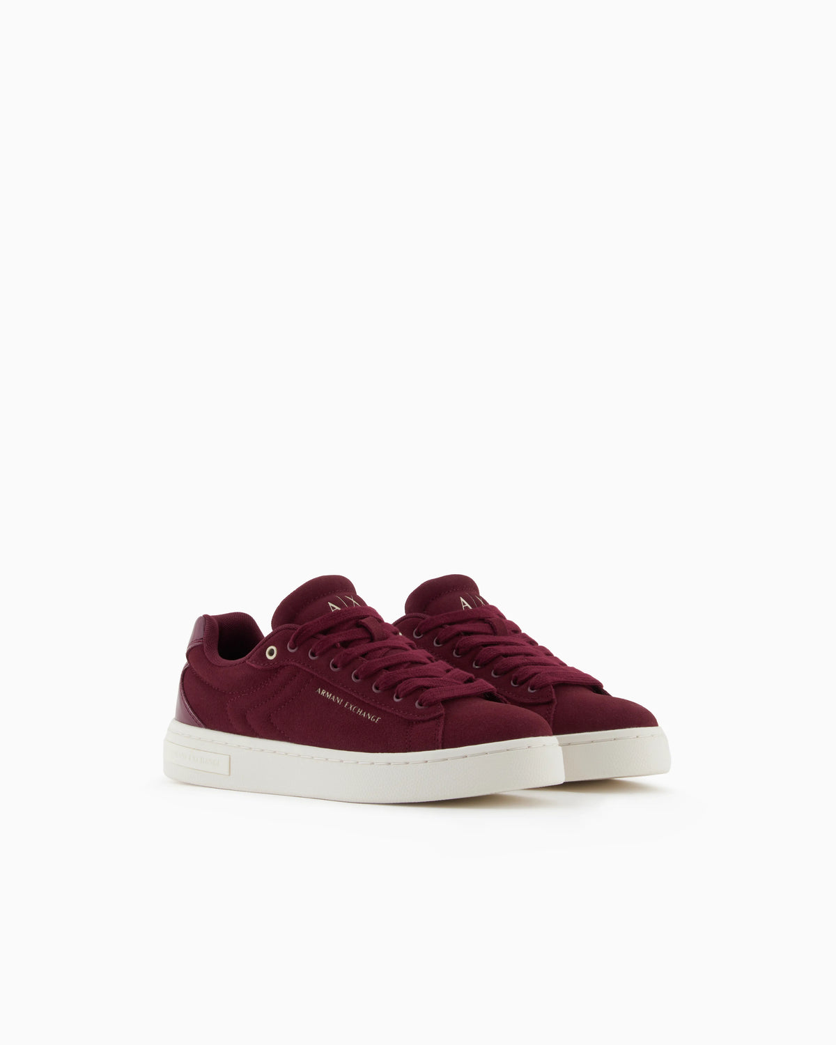 Leather sneakers with embossed details