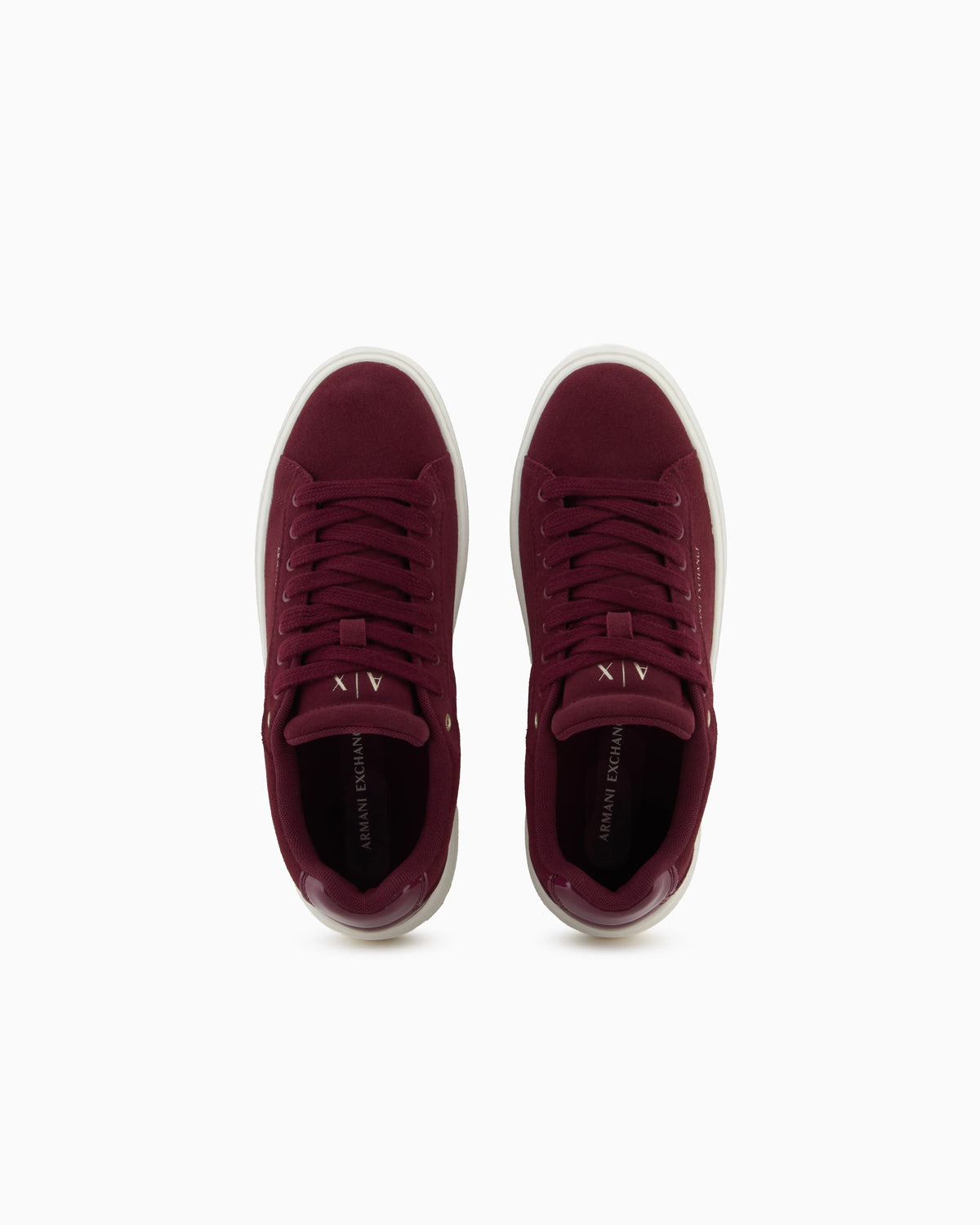 Leather sneakers with embossed details