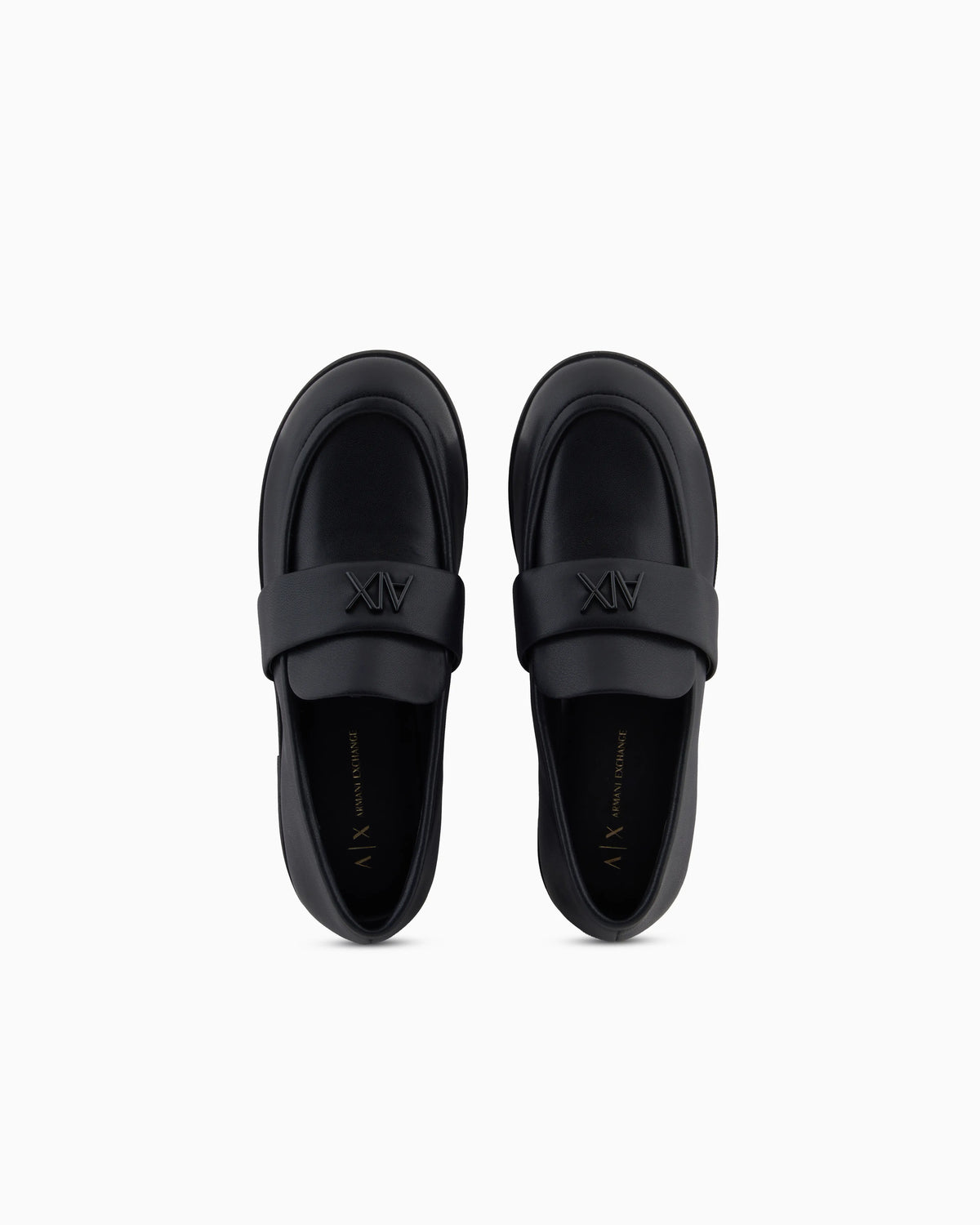 Textured material loafers