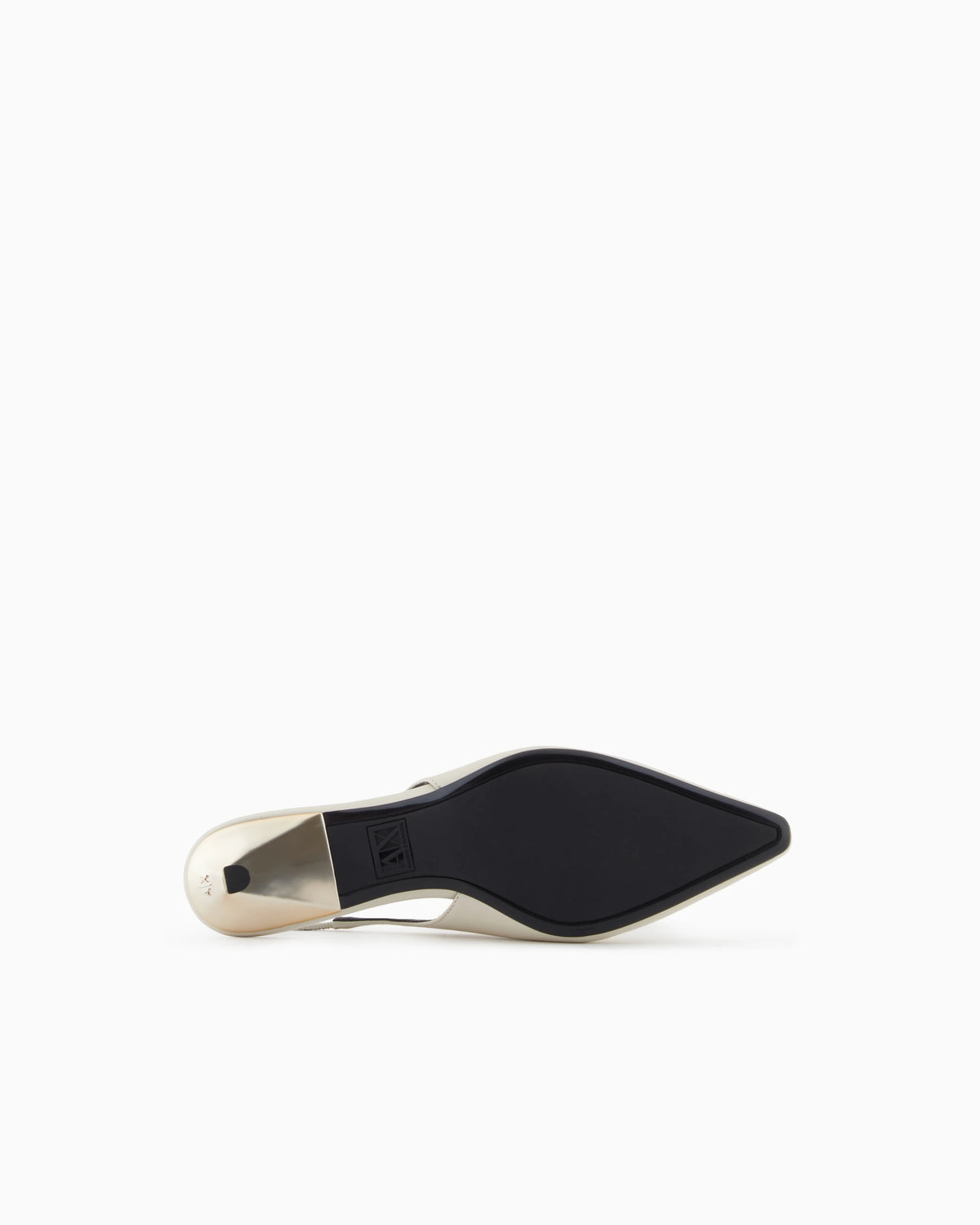 Faux leather slingbacks
