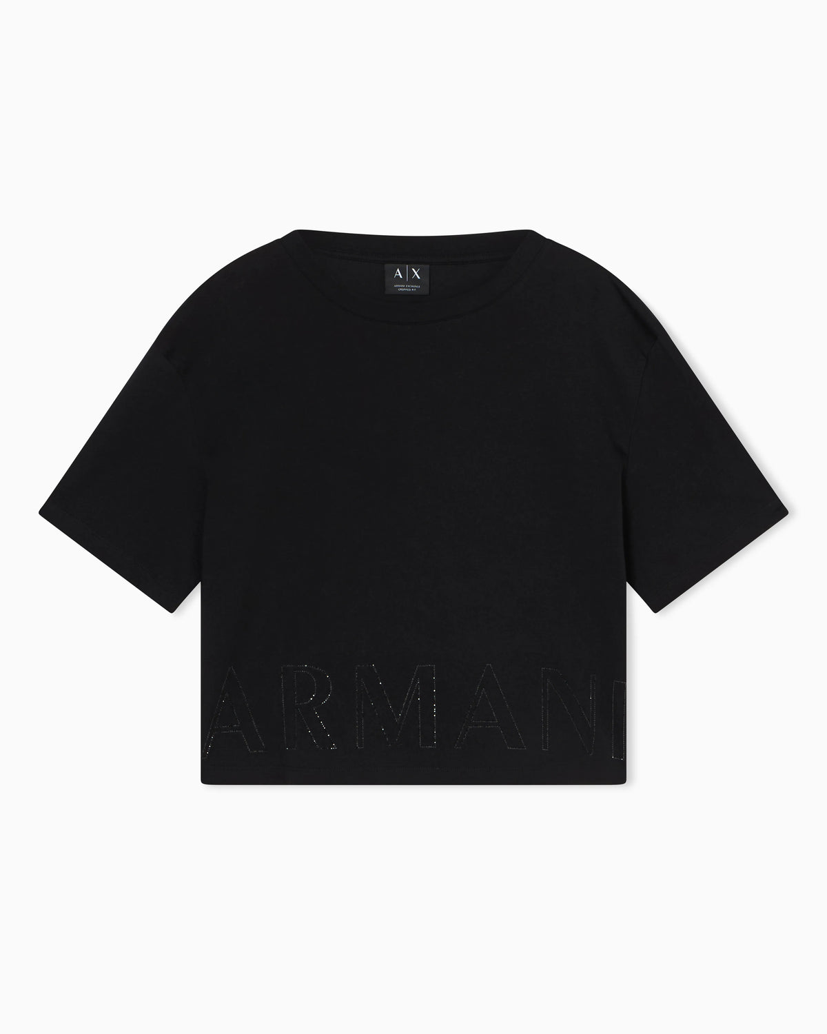 Cropped basic T-Shirt in cotton jersey