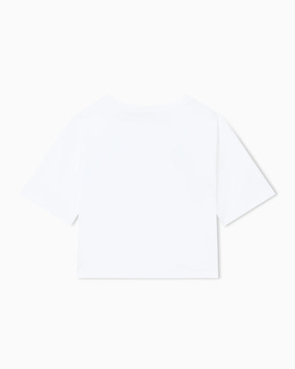 Cotton jersey crop top T-shirt