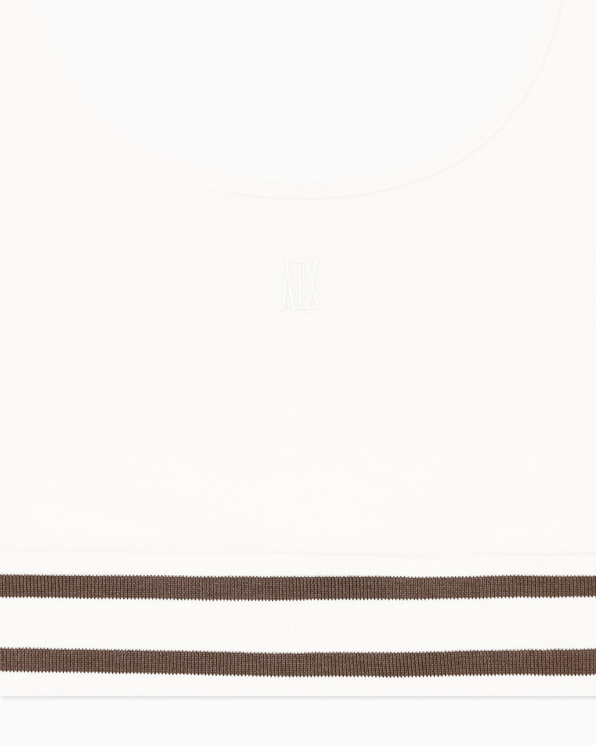 Cropped top with contrasting trim