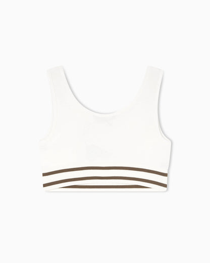 Cropped top with contrasting trim