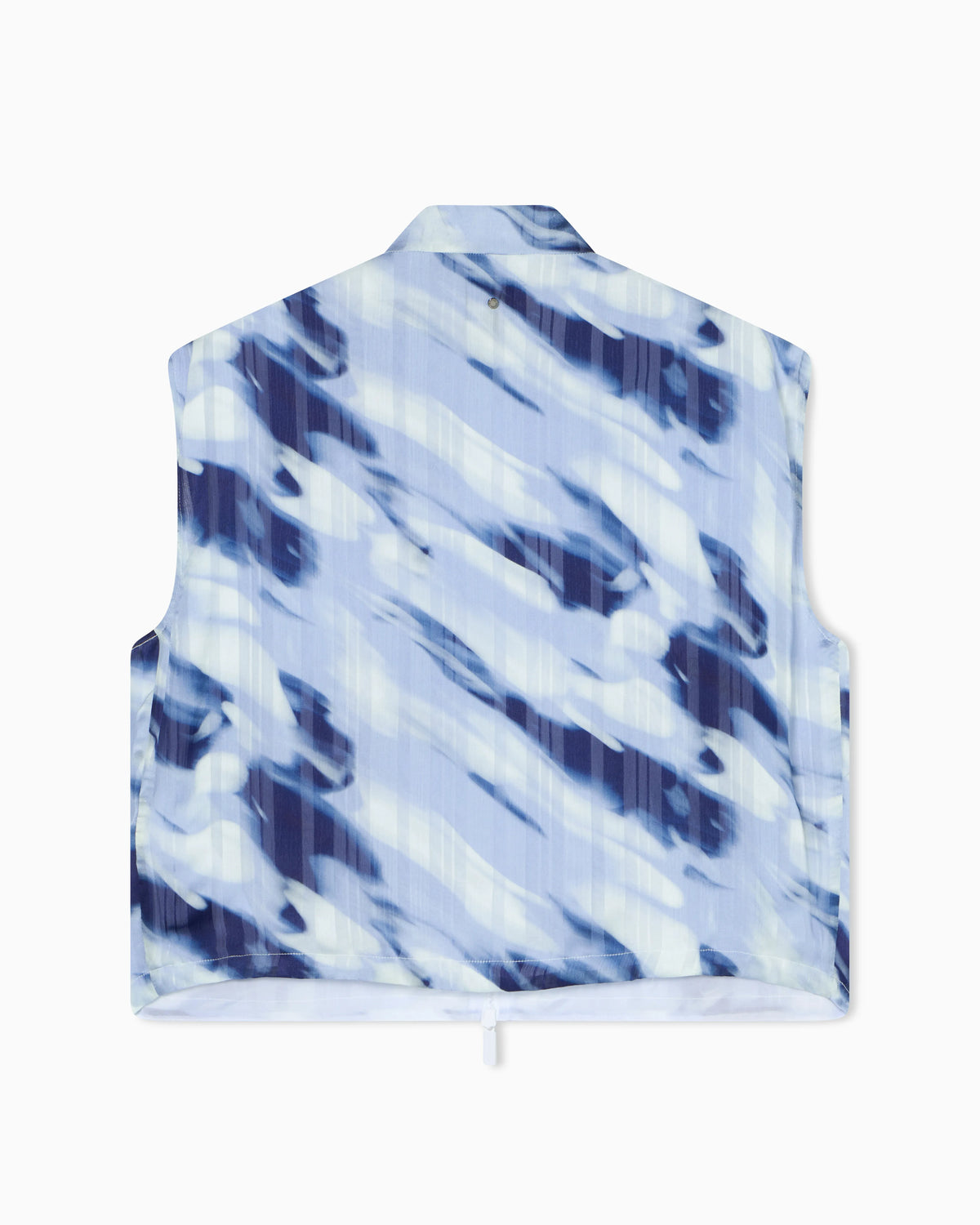 Padded Vest with Printed Stripes