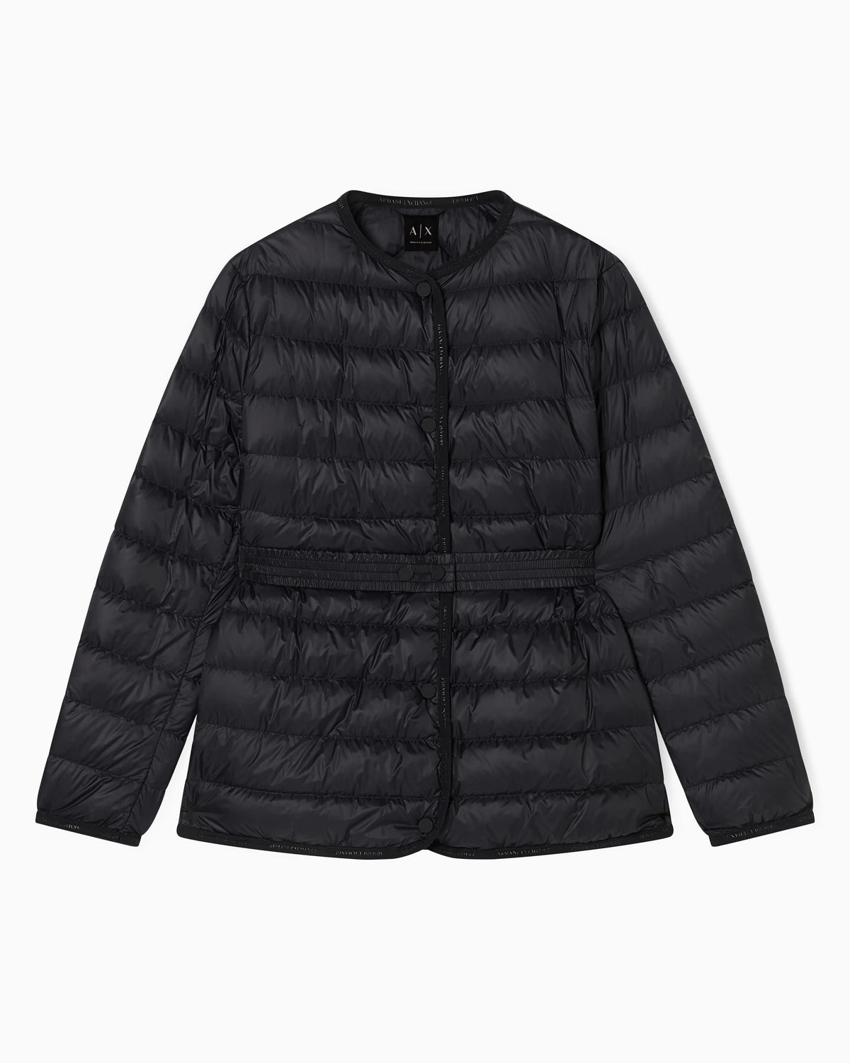 Short Quilted Nylon Down Jacket