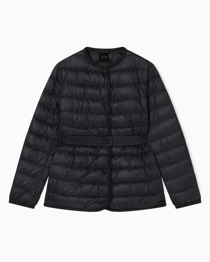 Short Quilted Nylon Down Jacket